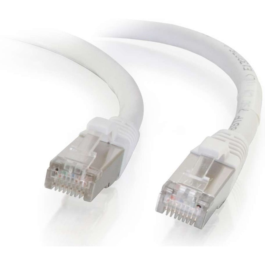 Câble Ethernet C2G Cat6 de 7 pieds - Blindé sans accroc (STP) - Blanc 00920