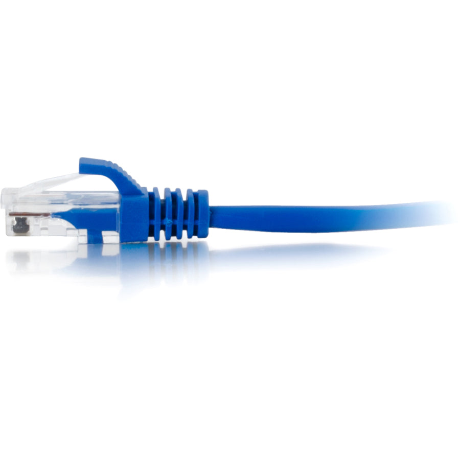 C2G Câble de raccordement réseau non blindé Cat5e sans accroc UTP de 4 pi - Bleu 00393