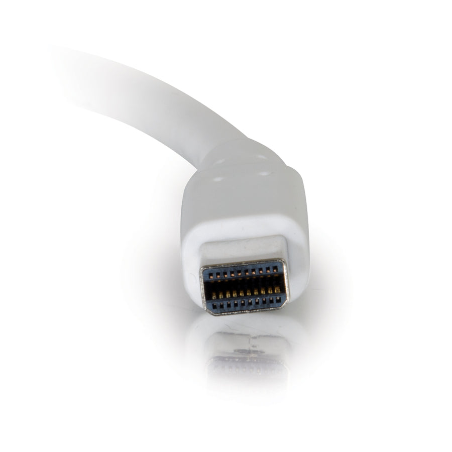 C2G 6ft Mini DisplayPort to DisplayPort Cable - White - M/M 54298