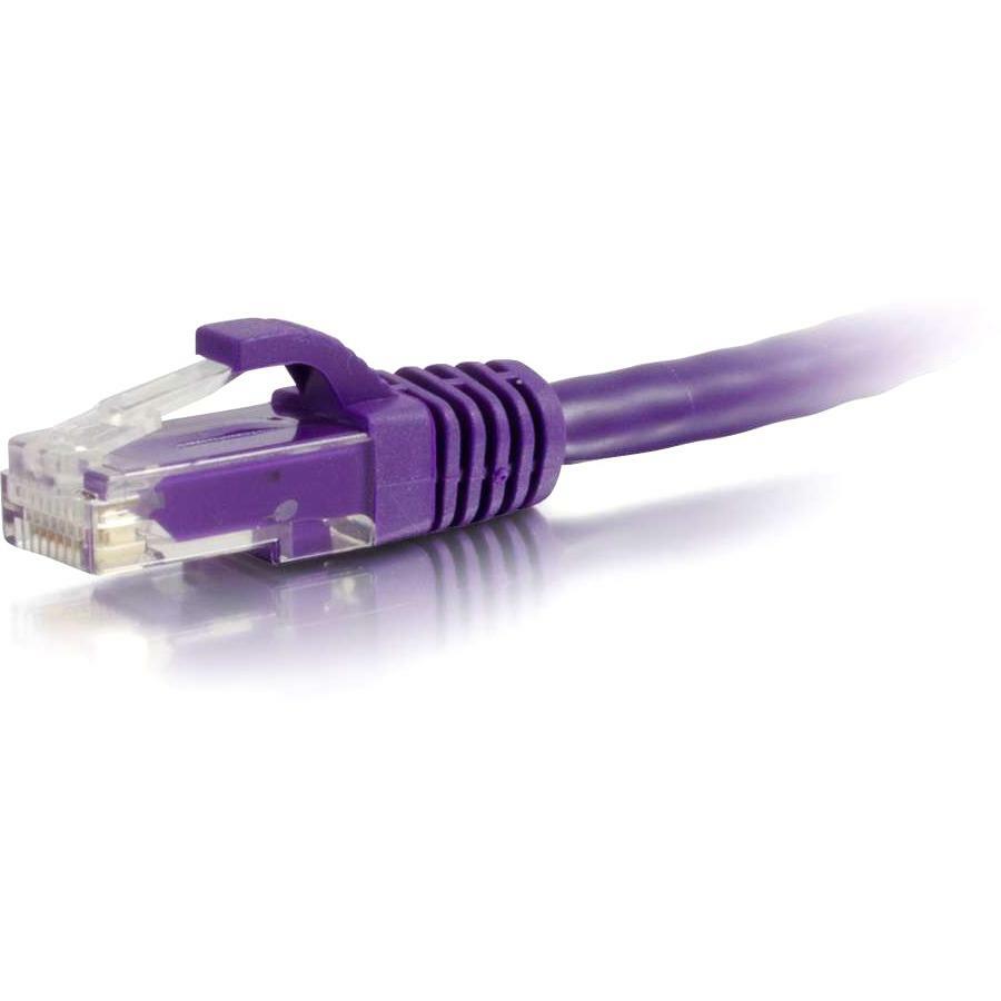 C2G Câble de brassage réseau non blindé Cat6 UTP sans accroc de 4 pi - Violet 04026