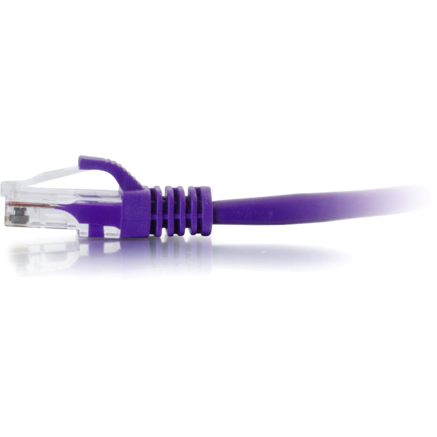 C2G Câble de brassage réseau non blindé Cat6 UTP sans accroc de 4 pi - Violet 04026