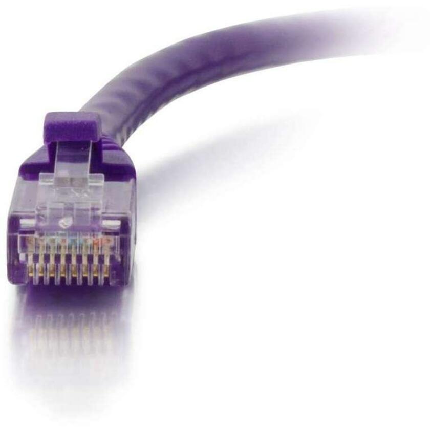 C2G Câble de brassage réseau non blindé Cat6 UTP sans accroc de 4 pi - Violet 04026