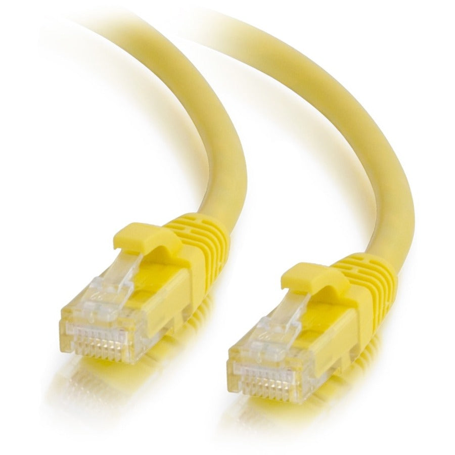 C2G 12 pieds Cat6a câble Ethernet de raccordement réseau UTP non blindé sans accroc-jaune 50751