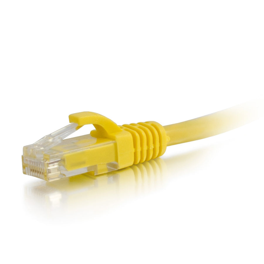 C2G 12 pieds Cat6a câble Ethernet de raccordement réseau UTP non blindé sans accroc-jaune 50751