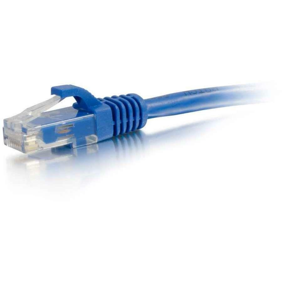 Câble Ethernet C2G 5 pieds Cat6 - Paquet de 25 - Sans accroc - 550 MHz - Bleu 31371