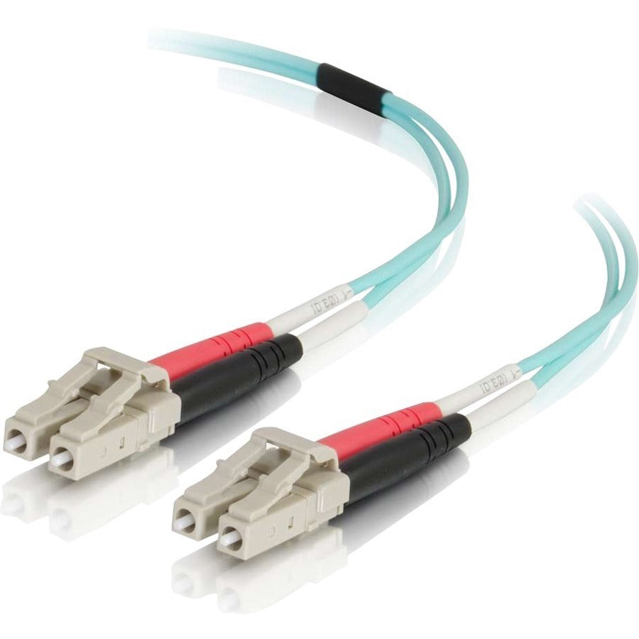 Câble à fibre optique PVC multimode duplex C2G 7 m LC-LC 50/125 OM4 - Aqua 01003