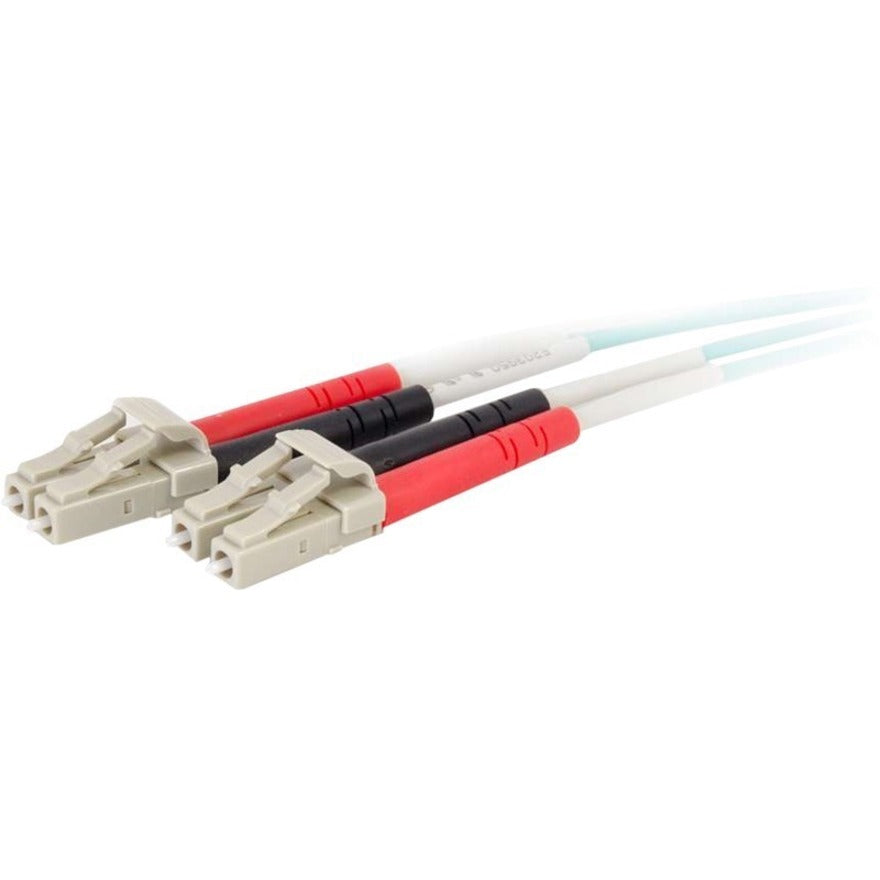 Câble à fibre optique PVC multimode duplex C2G 7 m LC-LC 50/125 OM4 - Aqua 01003