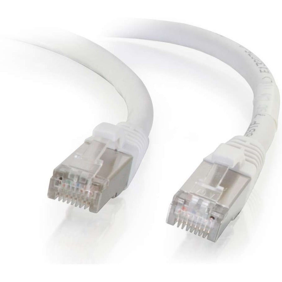 Câble de raccordement réseau C2G Cat6 blindé sans accroc (STP) de 1,5 m - Blanc 00918