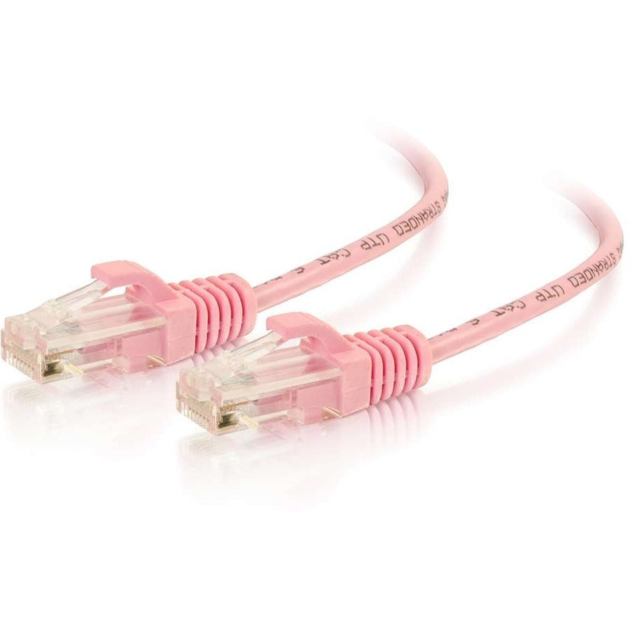 C2G C2G 5ft Cat6 Ethernet Cable - Slim - Snagless Unshielded (UTP) - Pink 01192