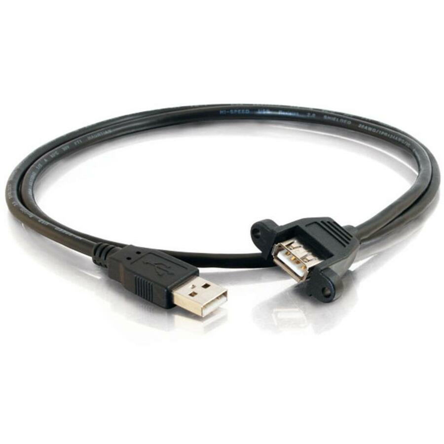 C2G USB 2.0 Panel Mount Cable 28061