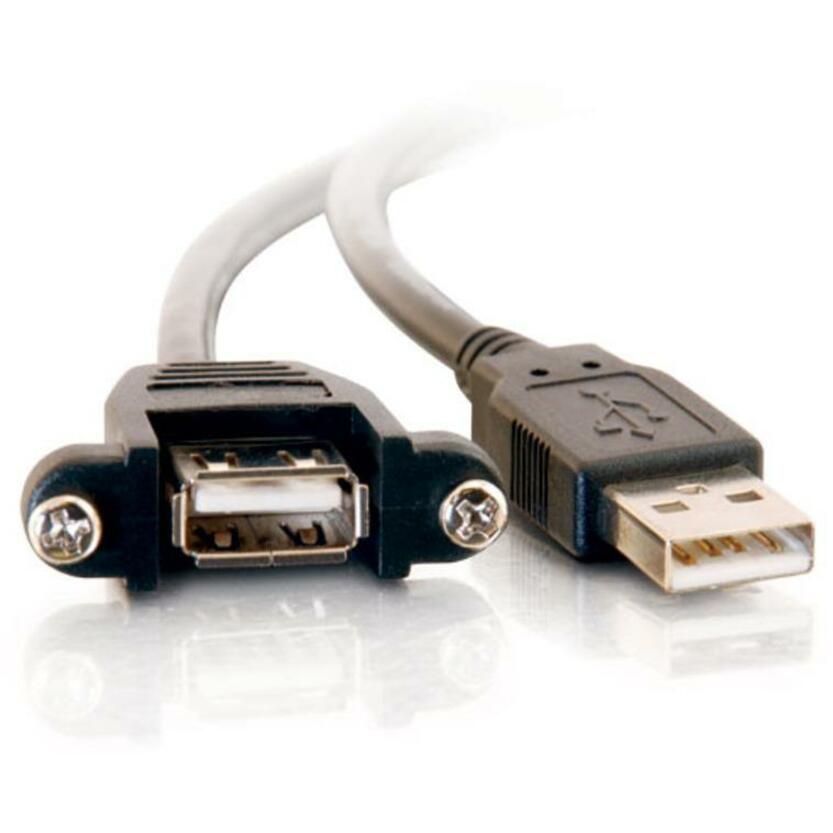 C2G USB 2.0 Panel Mount Cable 28061