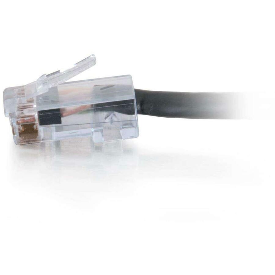 C2G 10 ft Cat6 Non Booted Plenum UTP Unshielded Network Patch Cable - Black 15295