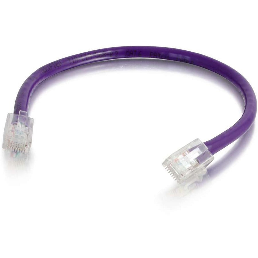 C2G 8 ft Cat6 Non Booted UTP Unshielded Network Patch Cable - Purple 04218