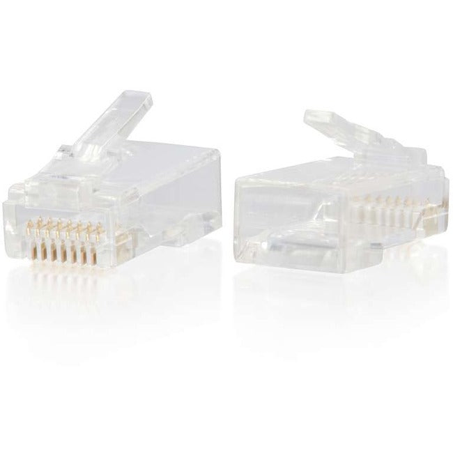 C2G RJ45 Cat6 Modular Plug for Round Solid/Stranded Cable - 50pk 00889