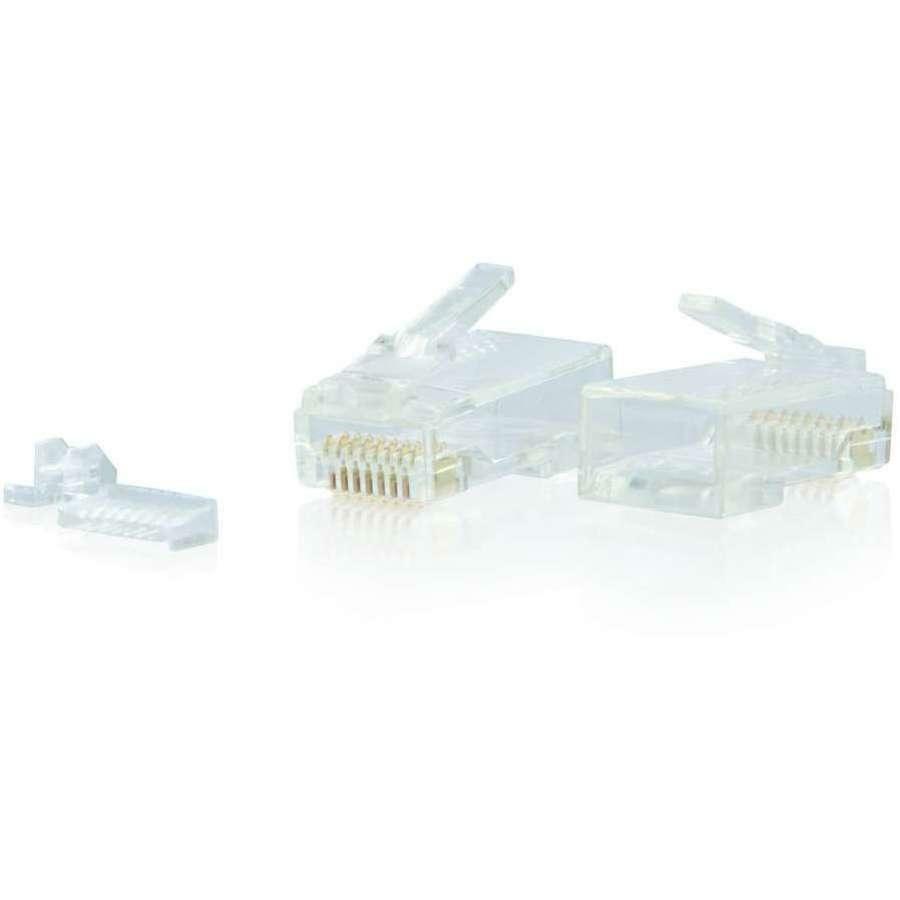 Prise modulaire C2G RJ45 Cat6 pour câble rond solide/brin - 50pk 00889