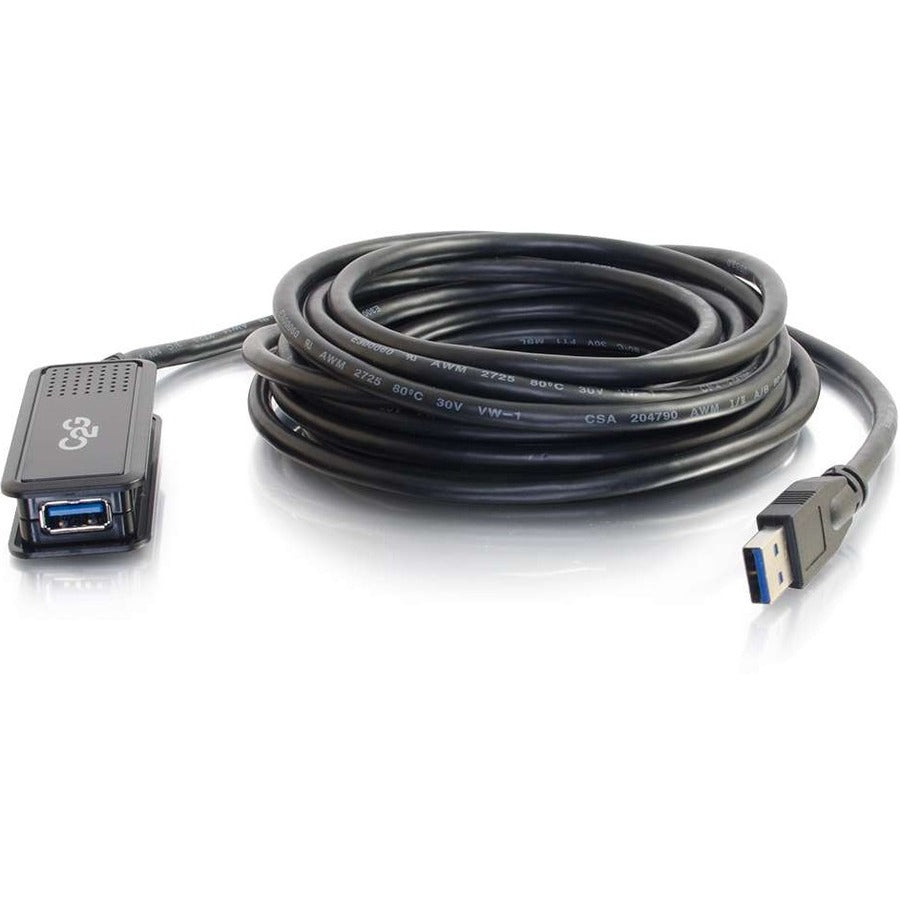 Câble d'extension USB C2G 5 m actif - USB 3.0 A mâle vers A femelle 39939