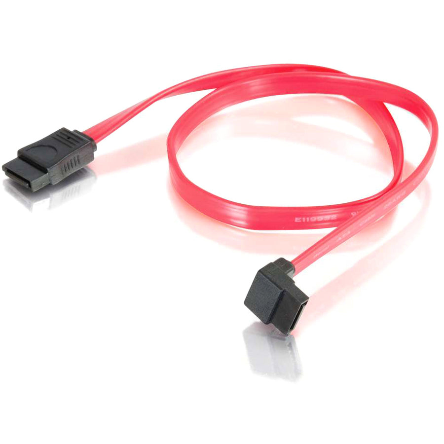 C2G 180&deg; To 90&deg; Serial ATA Cable 10181