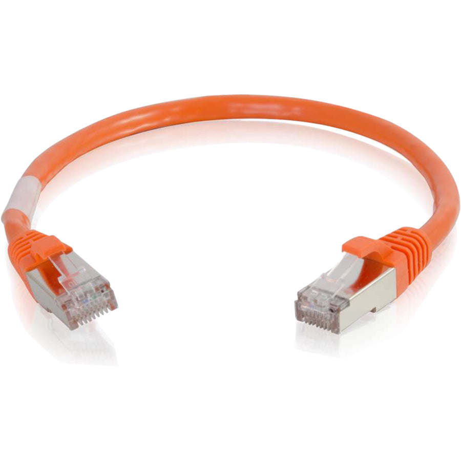 Câble de raccordement réseau C2G 6 pouces Cat6 Snagless Shielded (STP) - Orange 00985