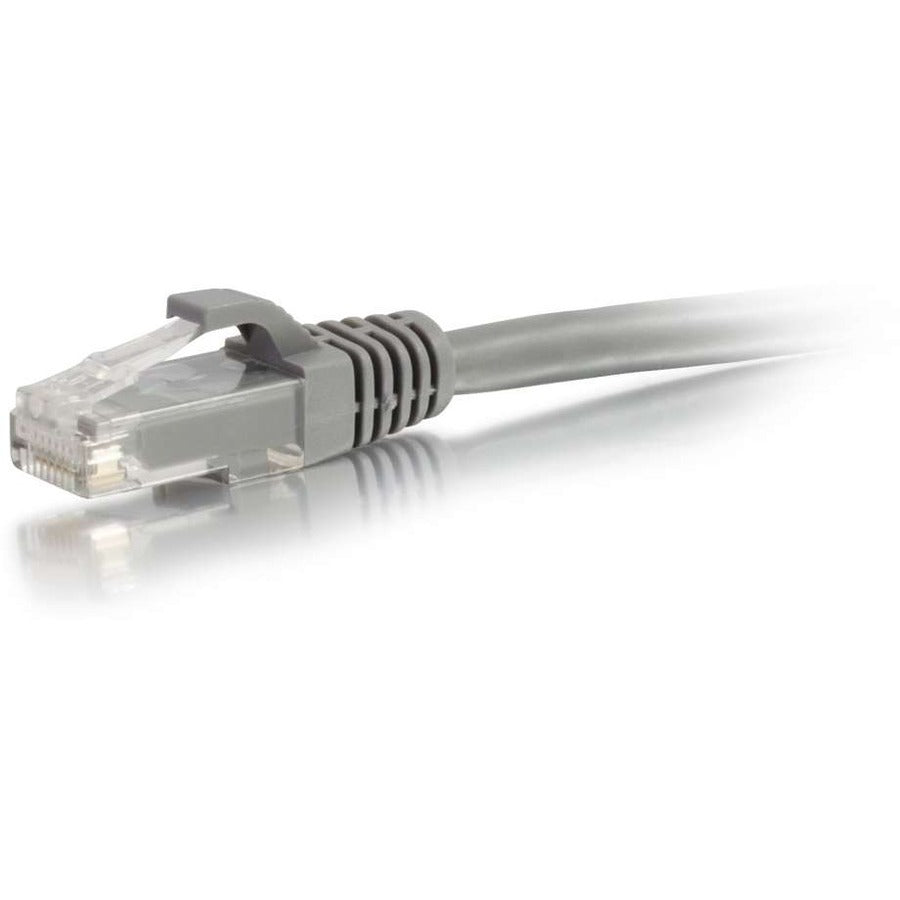 C2G Câble Ethernet de raccordement réseau UTP non blindé Cat6a sans accroc de 75 pieds - Gris 50886