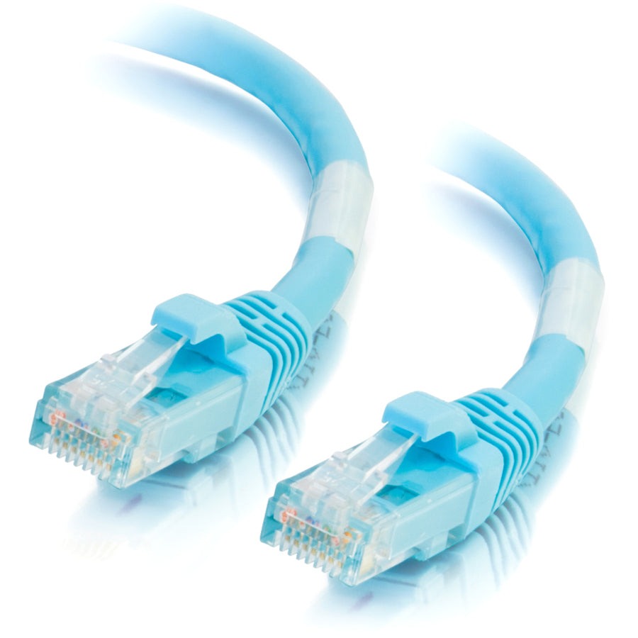 Câble de raccordement réseau C2G Cat6a sans accroc non blindé (UTP) de 1,8 m - Aqua 00762