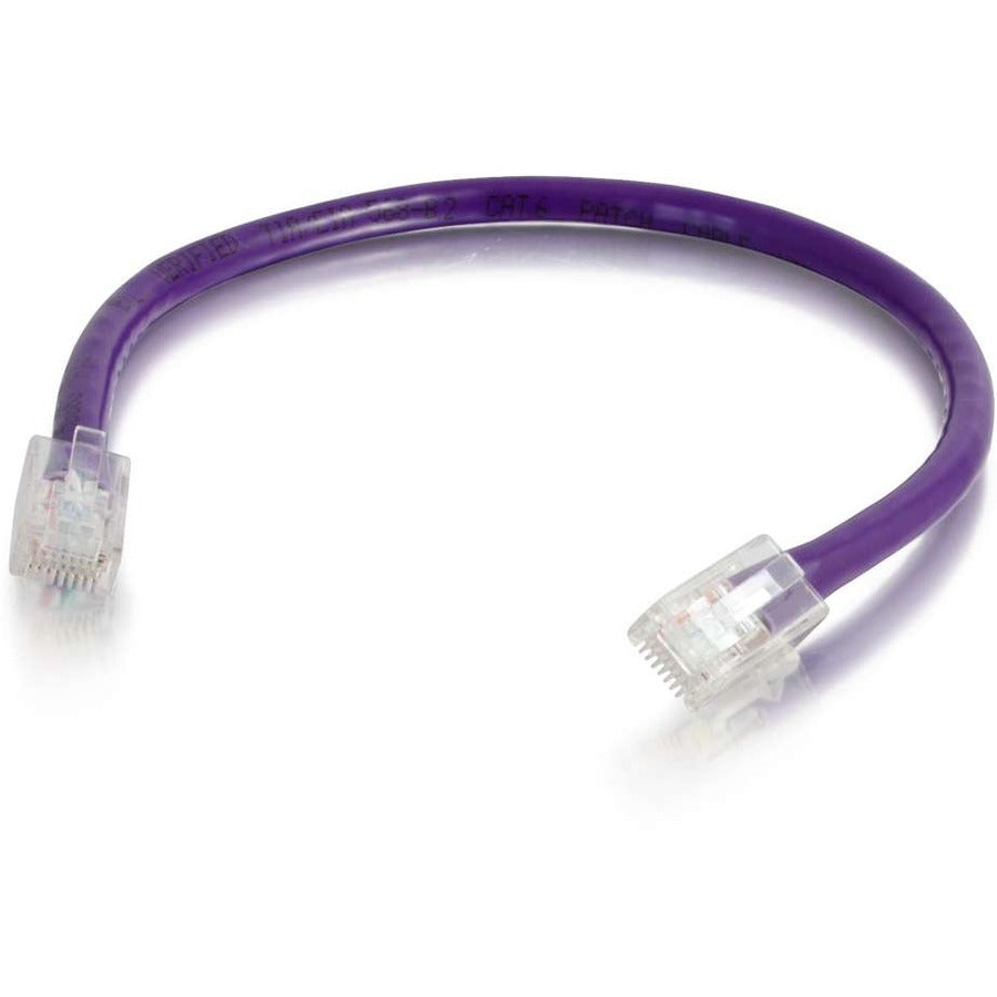 C2G 10 ft Cat6 Non Booted UTP Unshielded Network Patch Cable - Purple 04220