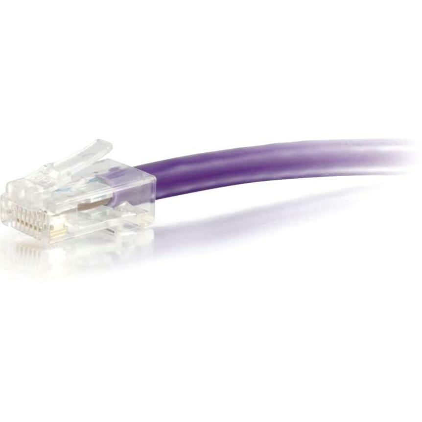 C2G Câble de brassage réseau UTP non blindé Cat6 non amorcé de 10 pieds - Violet 04220