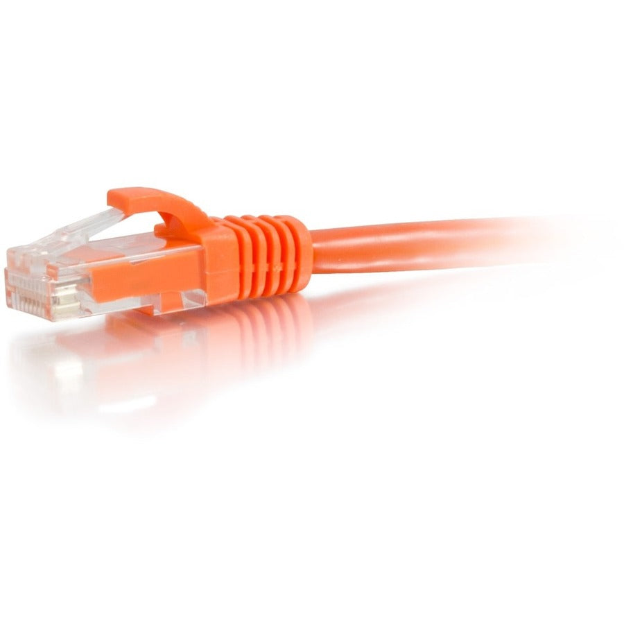 C2G Câble Ethernet de raccordement réseau Cat6a sans accroc non blindé (UTP) de 0,6 m - Orange 50837