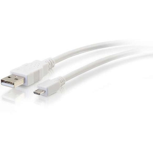 Câble C2G 6 pieds USB 2.0 A vers Micro-USB B blanc - Câble USB 6' 27443