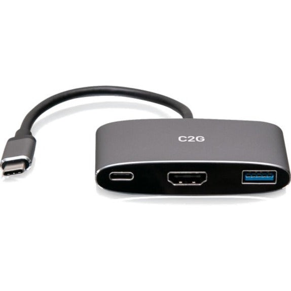 C2G 4K USB C Mini Dock with HDMI, USB and Power Delivery up to 100W C2G54460