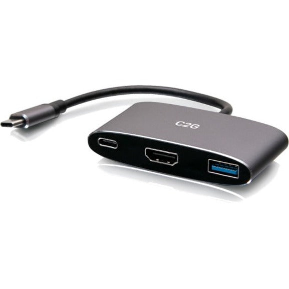 C2G 4K USB C Mini Dock with HDMI, USB and Power Delivery up to 100W C2G54460