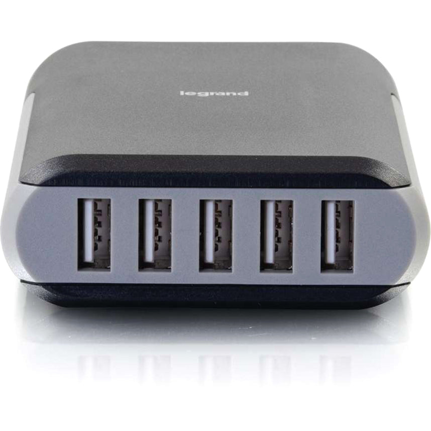 C2G 5-Port USB Wall Charger - AC to USB Adapter, 5V 8A Output 20278