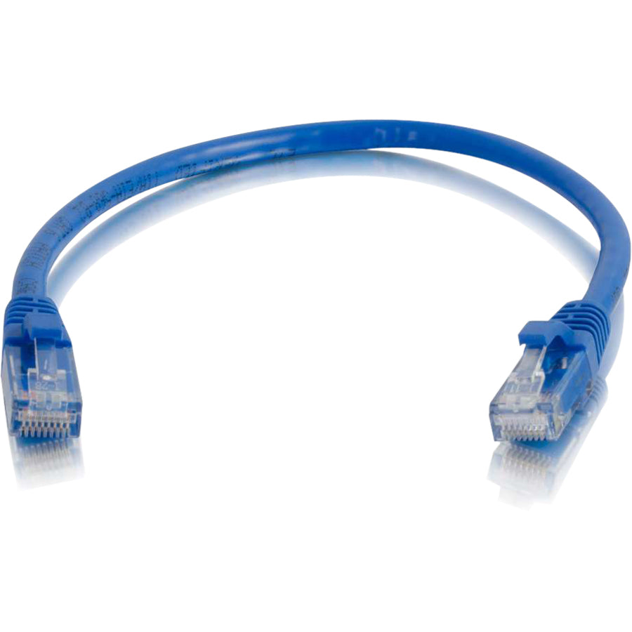 Câble de raccordement réseau C2G 6 pouces Cat6a sans accroc non blindé (UTP) - Bleu 00974