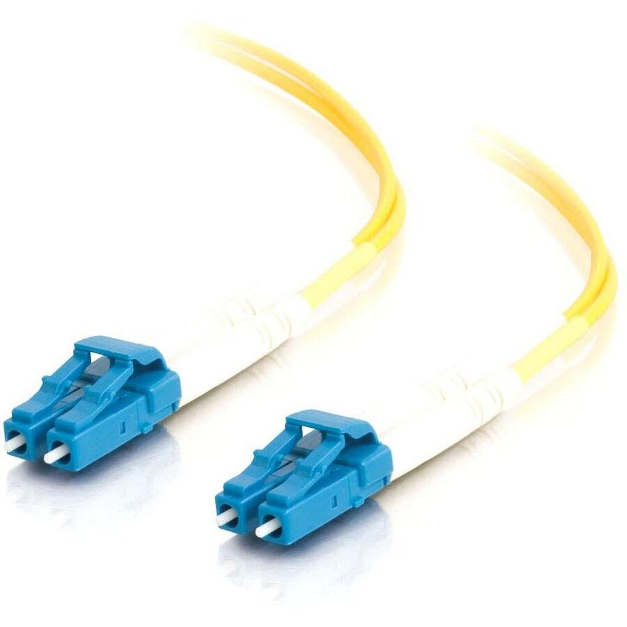 Câble à fibre optique PVC monomode duplex C2G 6 m LC-LC 9/125 OS2 - Jaune 37461