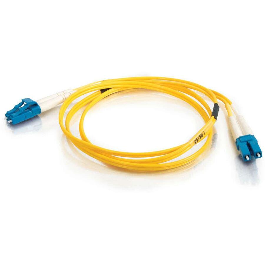 Câble à fibre optique PVC monomode duplex C2G 6 m LC-LC 9/125 OS2 - Jaune 37461