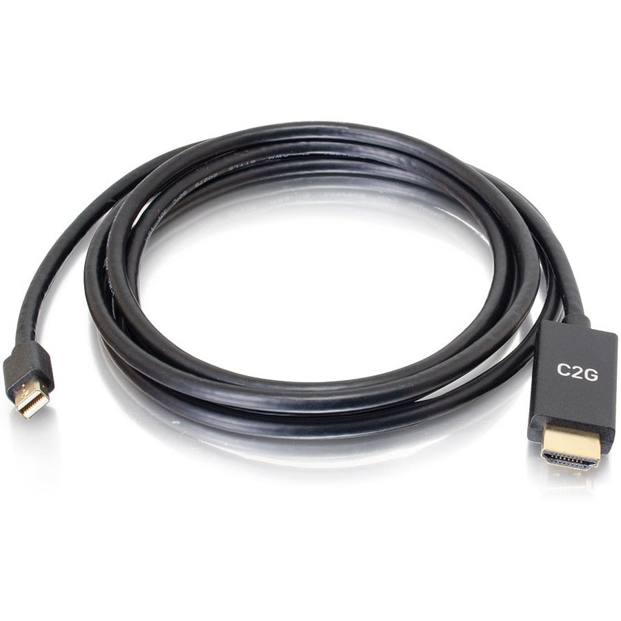Câble C2G 10 pieds 4K Mini DisplayPort vers HDMI - Passif - Noir - M/M 54437