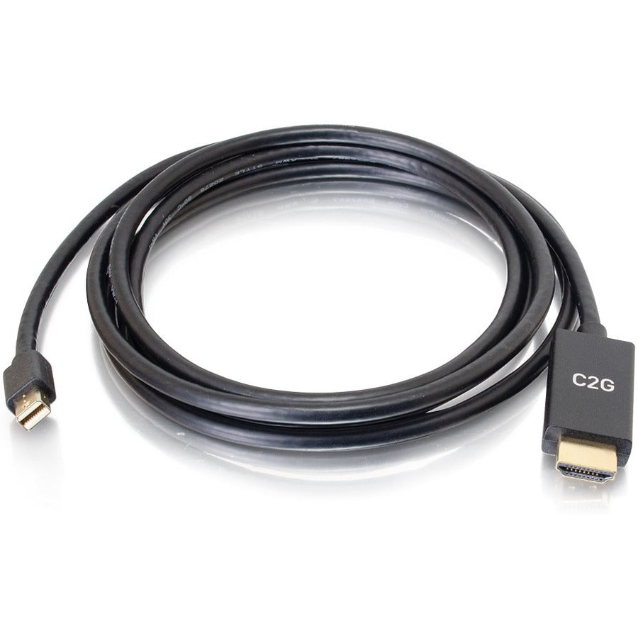 C2G 10ft 4K Mini DisplayPort to HDMI Cable - Passive - Black - M/M 54437