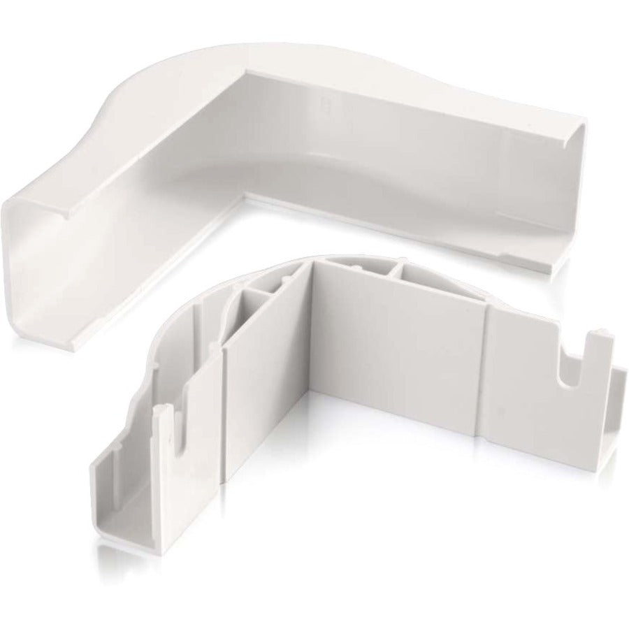 Coude externe conforme au rayon de courbure C2G Wiremold Uniduct 2900 blanc 16070