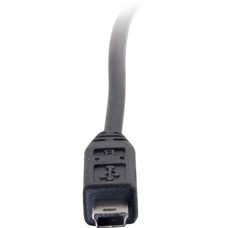 Câble C2G 6 pieds USB 2.0 USB-C vers USB-Mini B M/M - Noir 28855