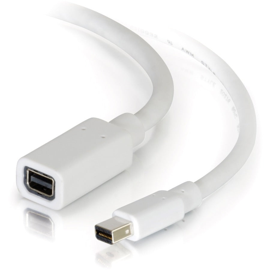 Câble d'extension Mini DisplayPort C2G 10 pieds M/F - Blanc 54415