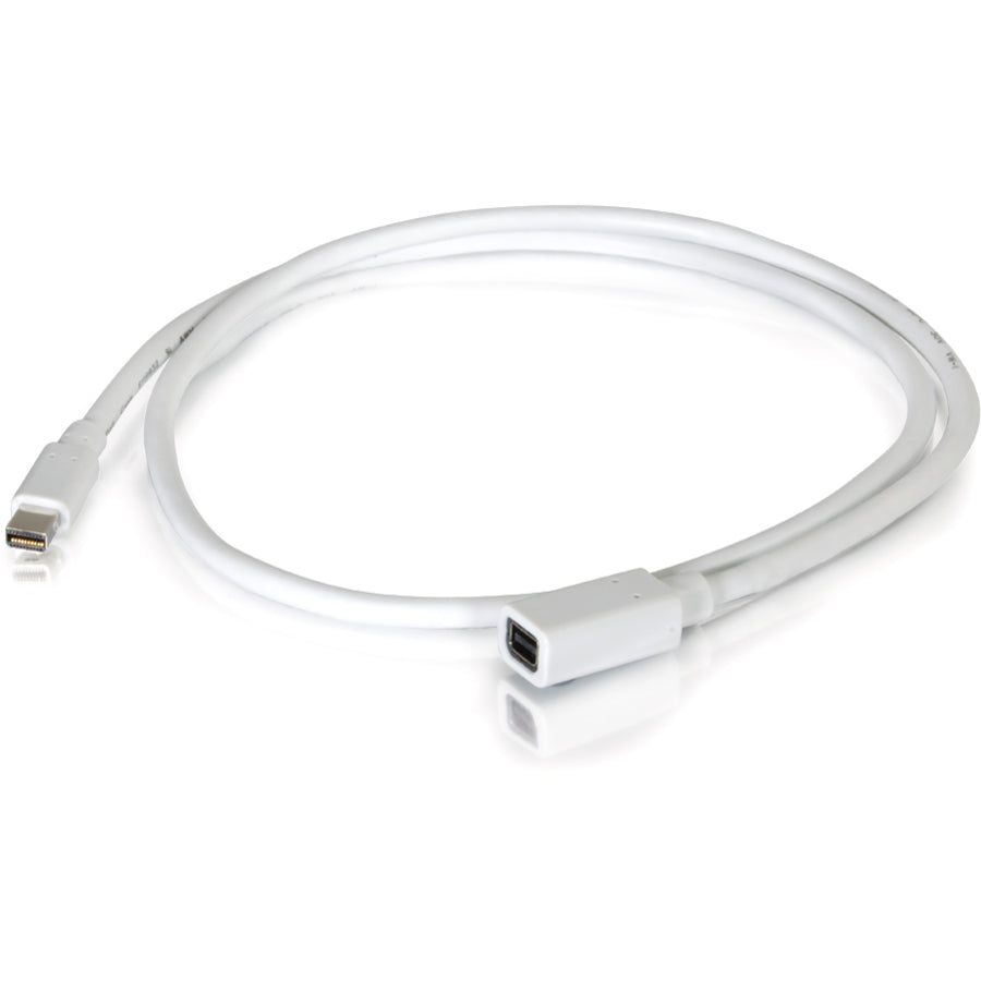 Câble d'extension Mini DisplayPort C2G 10 pieds M/F - Blanc 54415