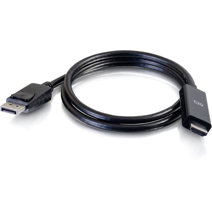 C2G 10ft DisplayPort To HDMI Adapter Cable - 4K Cable Black 50195