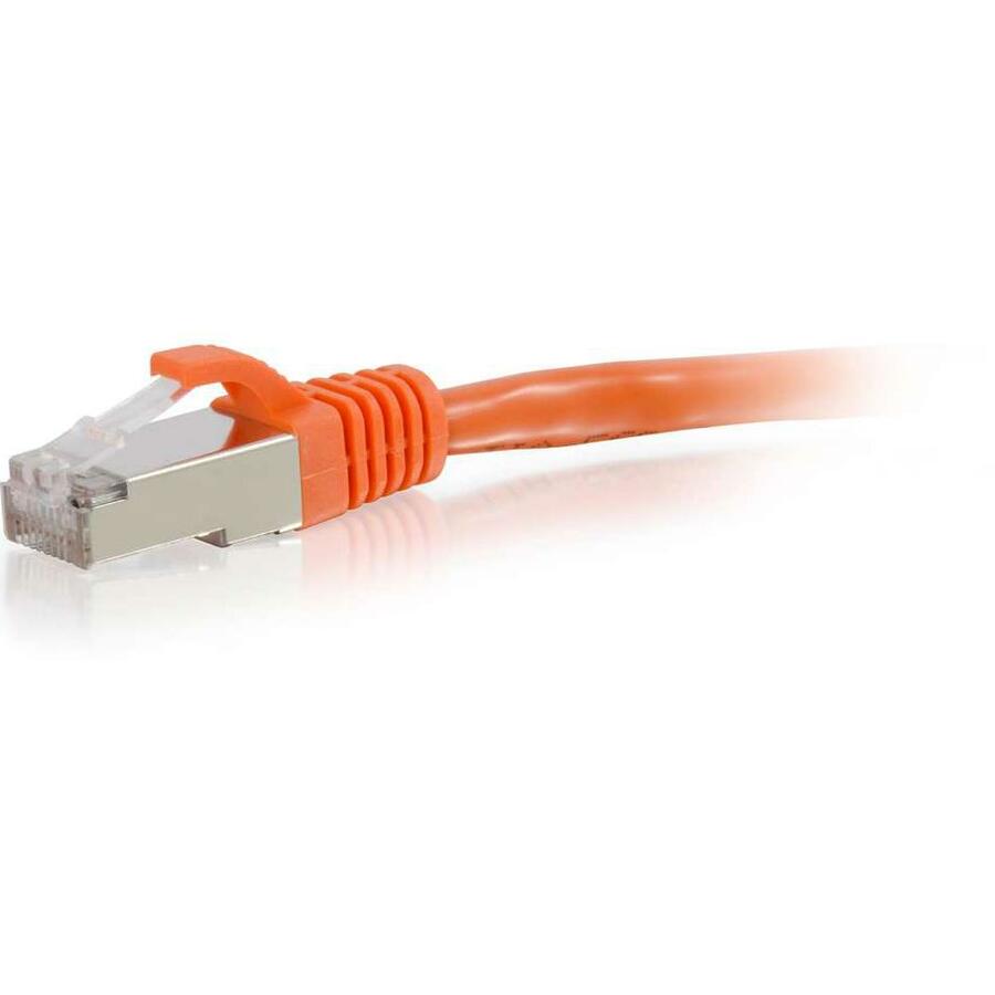 C2G 3ft Cat6 Ethernet Cable - Snagless Shielded (STP) - Orange 00878