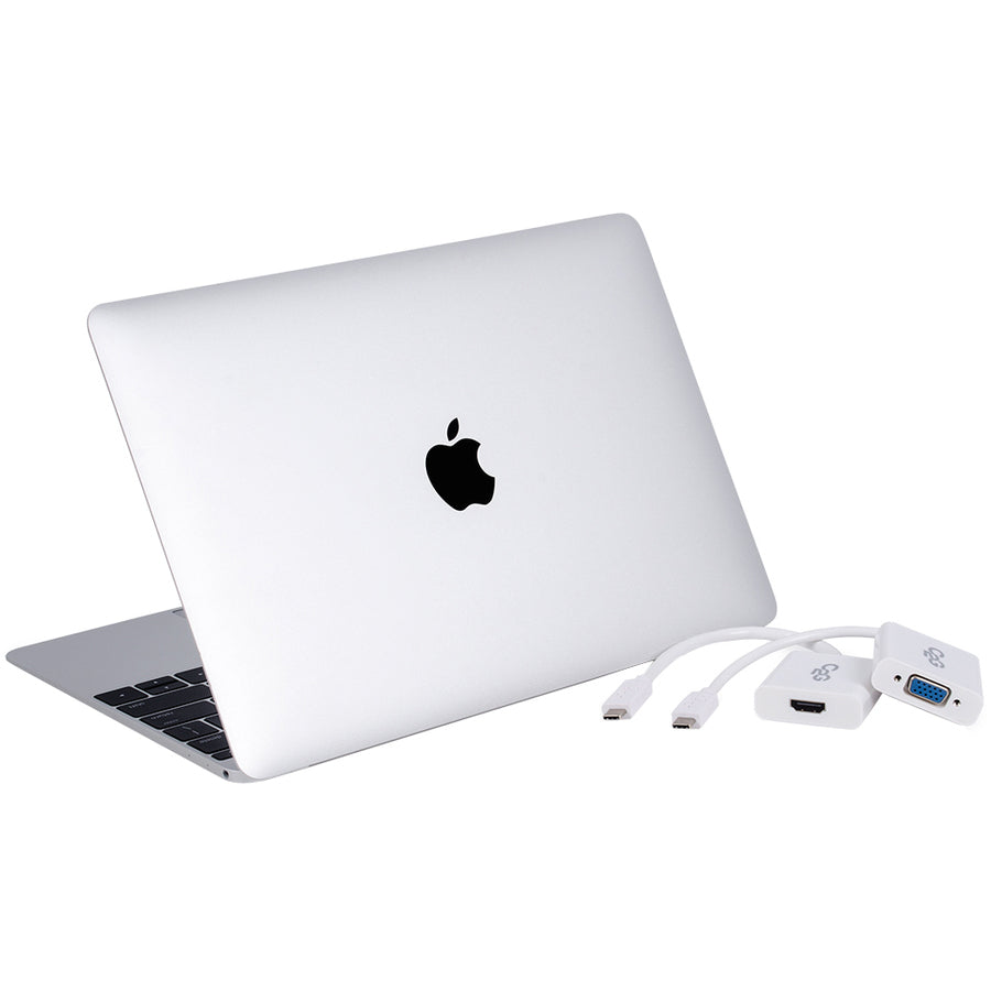 C2G USB-C to HDMI or VGA Audio/Video Adapter Kit for Apple MacBook 30003