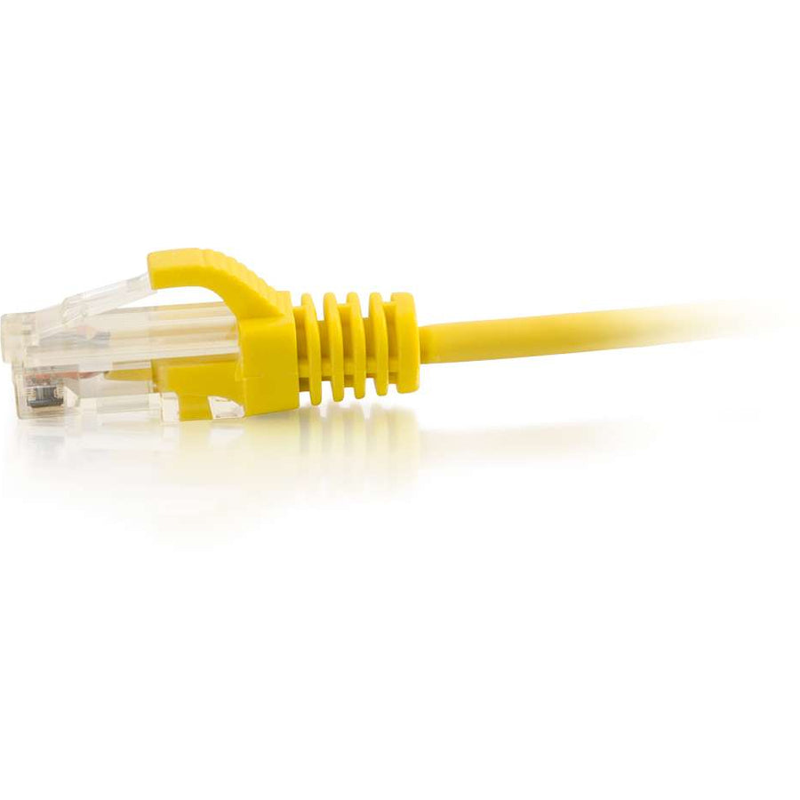 C2G 01172 Câble réseau Ethernet fin Cat6 sans blindage (UTP) fin 1,5 m – Jaune