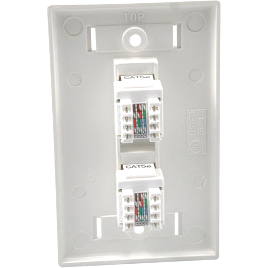 C2G 2 Socket Network Faceplate 27416