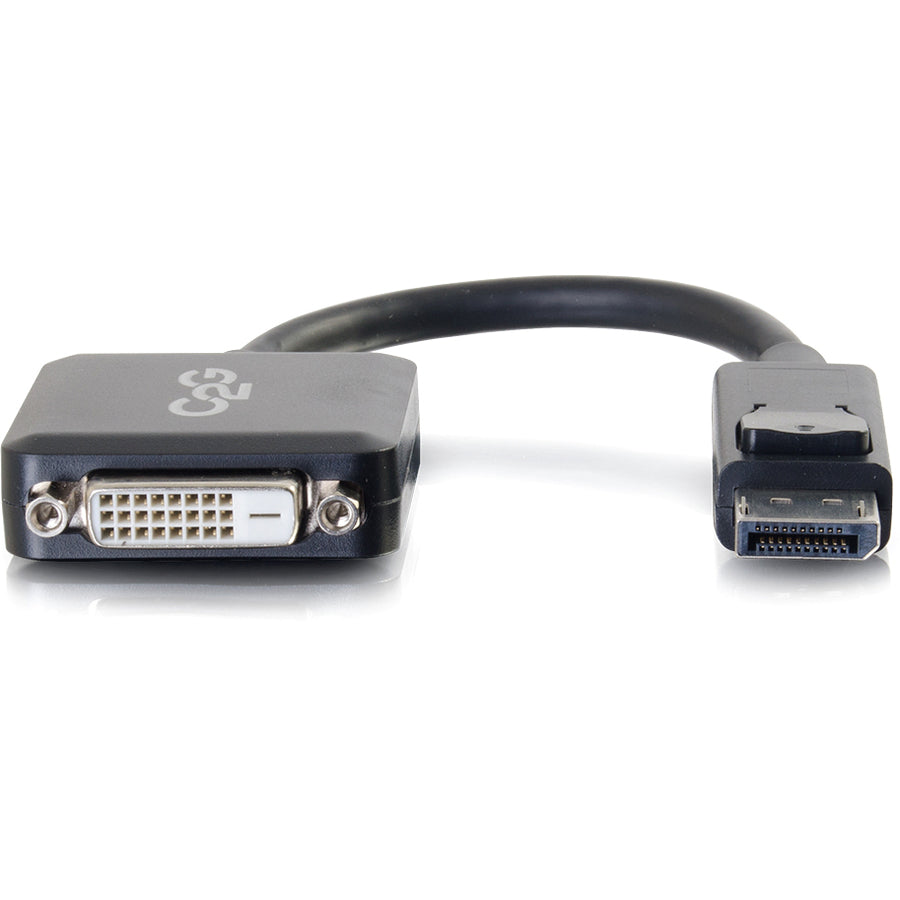 C2G Convertisseur adaptateur DisplayPort mâle vers Single Link DVI-D femelle 8 pouces - Noir 54321