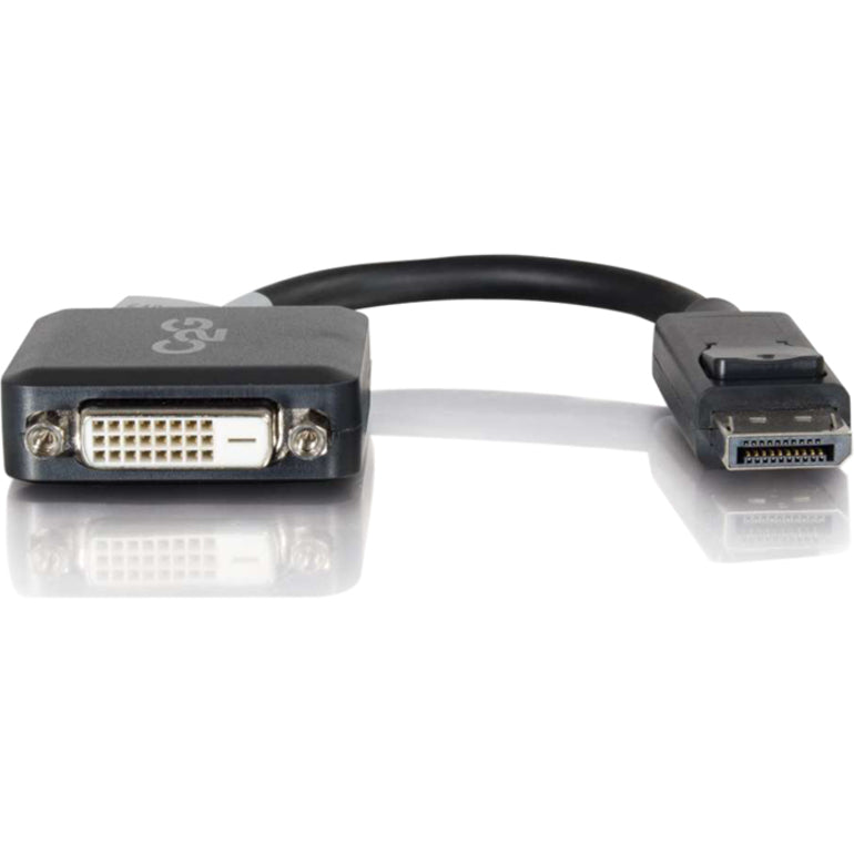 C2G Convertisseur adaptateur DisplayPort mâle vers Single Link DVI-D femelle 8 pouces - Noir 54321