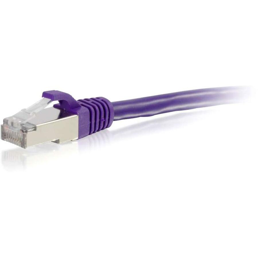 C2G 3ft Cat6 Ethernet Cable - Snagless Shielded (STP) - Purple 00899