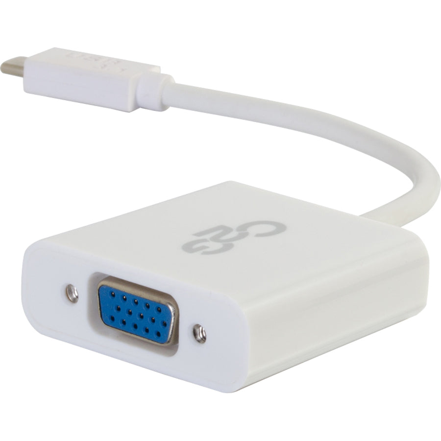 Adaptateur vidéo C2G USB-C vers VGA - Blanc 29472