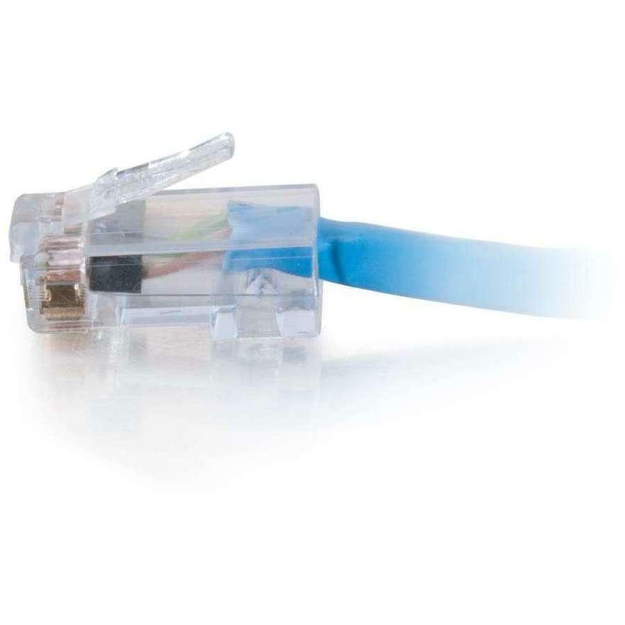 C2G 10 ft Cat6 Non Booted Plenum UTP Unshielded Network Patch Cable - Blue 15281